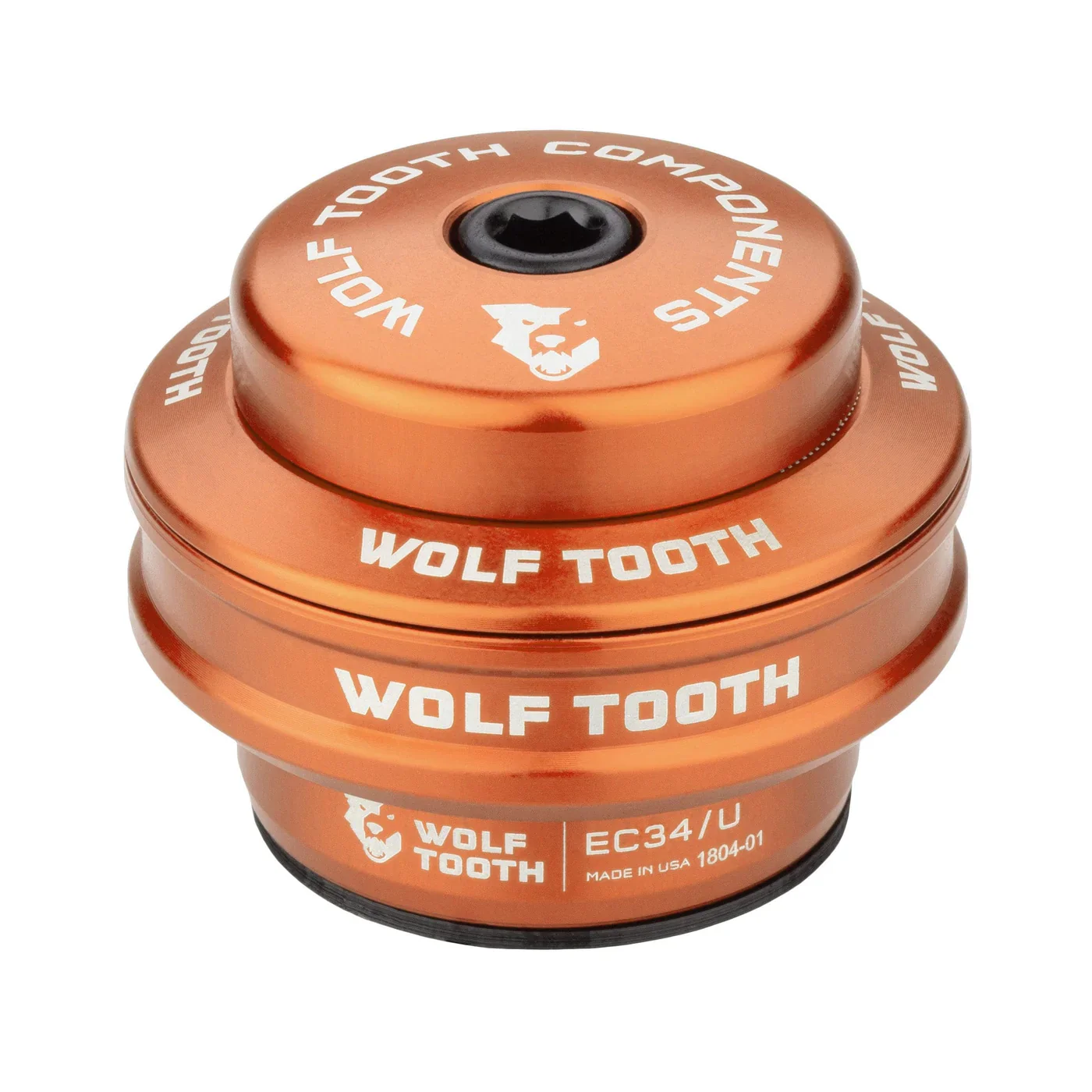 WOLF TOOTH 1"1/8 EC34 Stack 16 mm Orange Hochtank für Externen Steuersatz