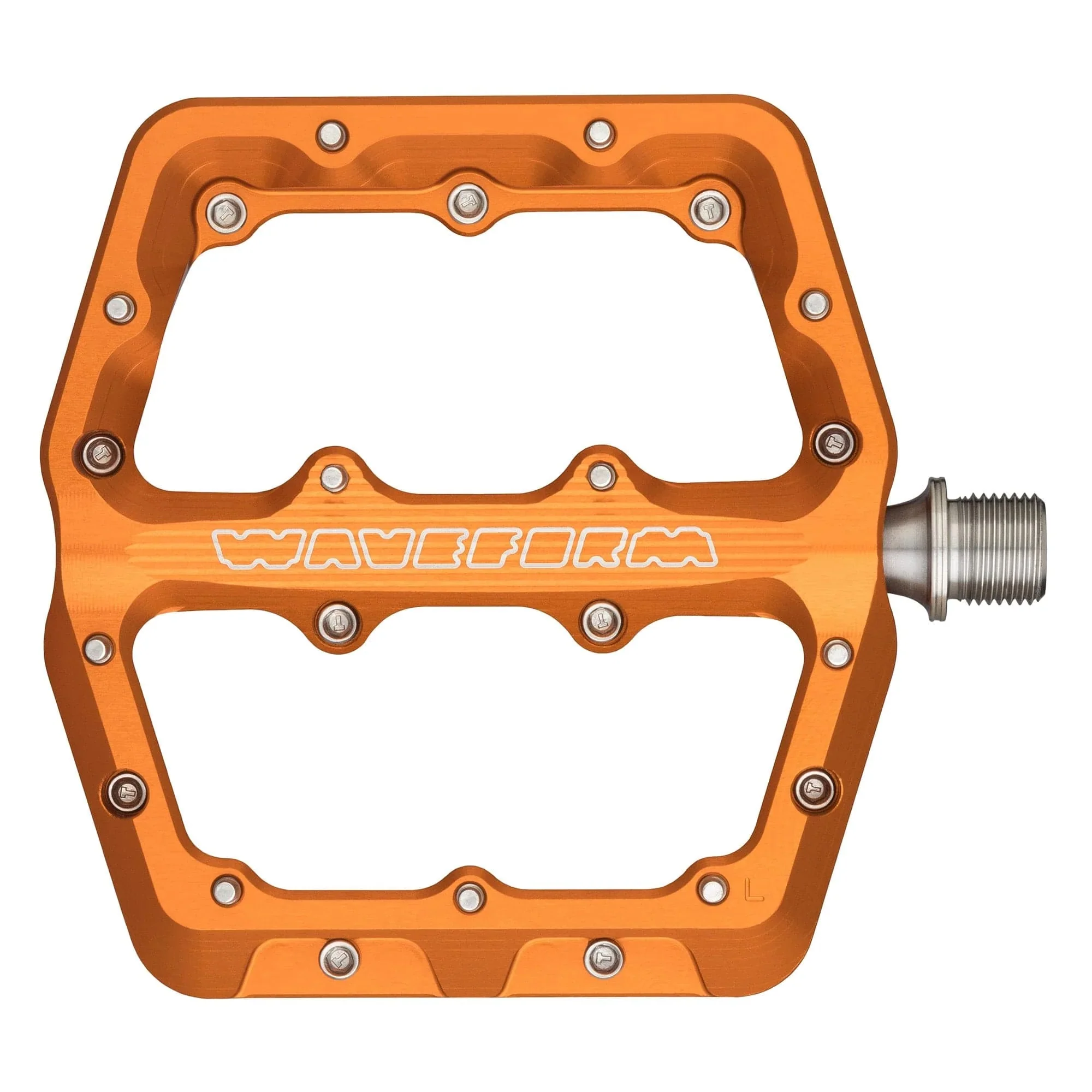 WOLF TOOTH WAVEFORM Flachpedale, groß, orange