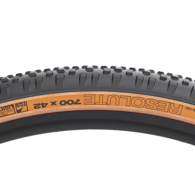 WTB-Reifen RESOLUTE TCS LIGHT FAST ROLLING DUAL DNA SG2 120tpi 700x42c Tubeless Ready Beige - Image 3