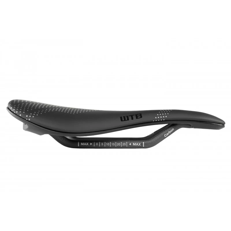 WTB-Sattel GRAVELIER Medium 140mm Rails Carbon Schwarz